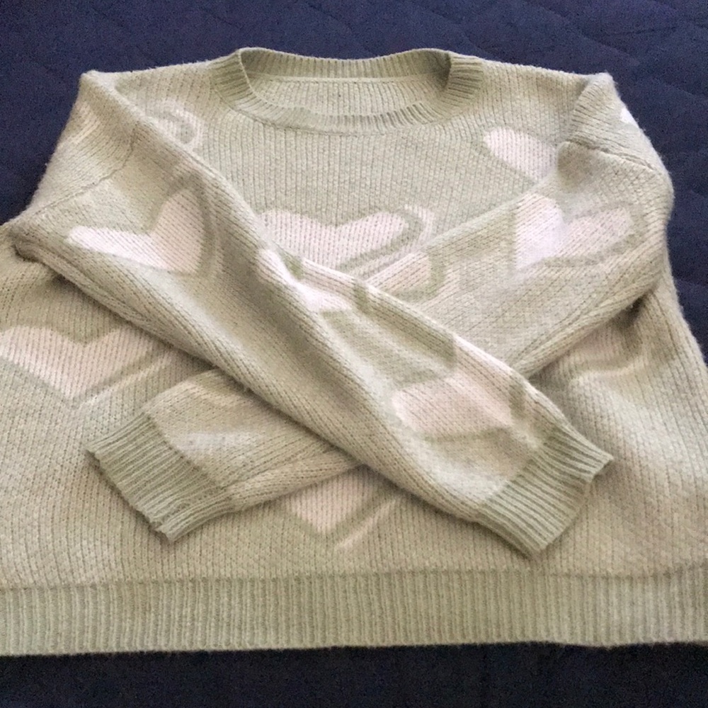 oversized heart sweater